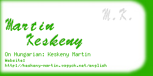 martin keskeny business card